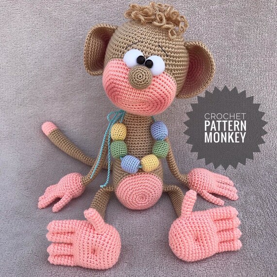 Crochet Pattern ''Monkey'' Etsy