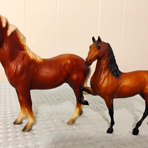 Vintage Breyer Horses - Classic/Freedom Mustang Stallion and Little Bits/Paddock Pals American Saddlebred