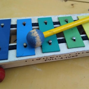Vintage Fisher Price Xylophone - All Wood & Metal - No Plastic
