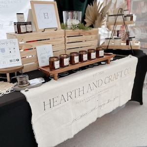 Custom Canvas Banner | Booth Display, Market Decor