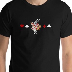 Alice in Wonderland TShirt ~ Regal Rabbit.  Vintage White Rabbit, Rabbit Lover Gift, Literary Shirt, Unique Literary Gift for Him or Her.