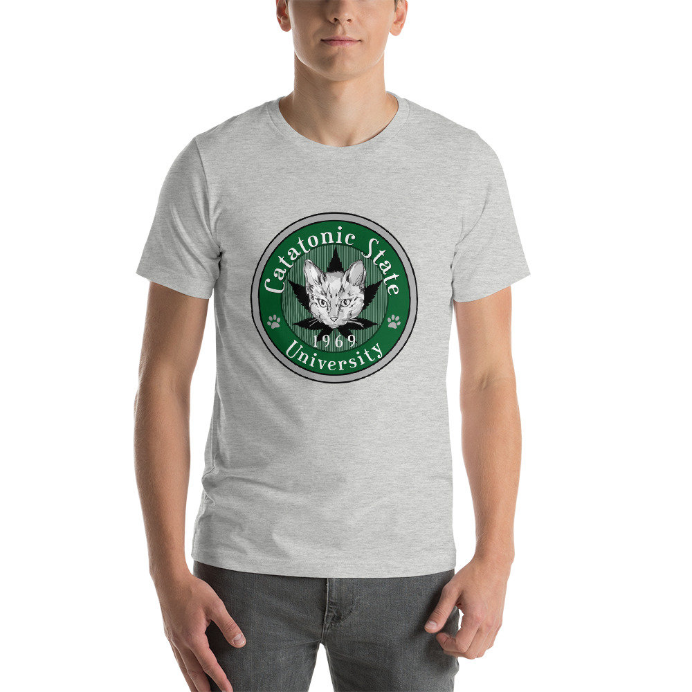 Cat Tshirt Catatonic State University. Cat Lover Gift. Cool - Etsy