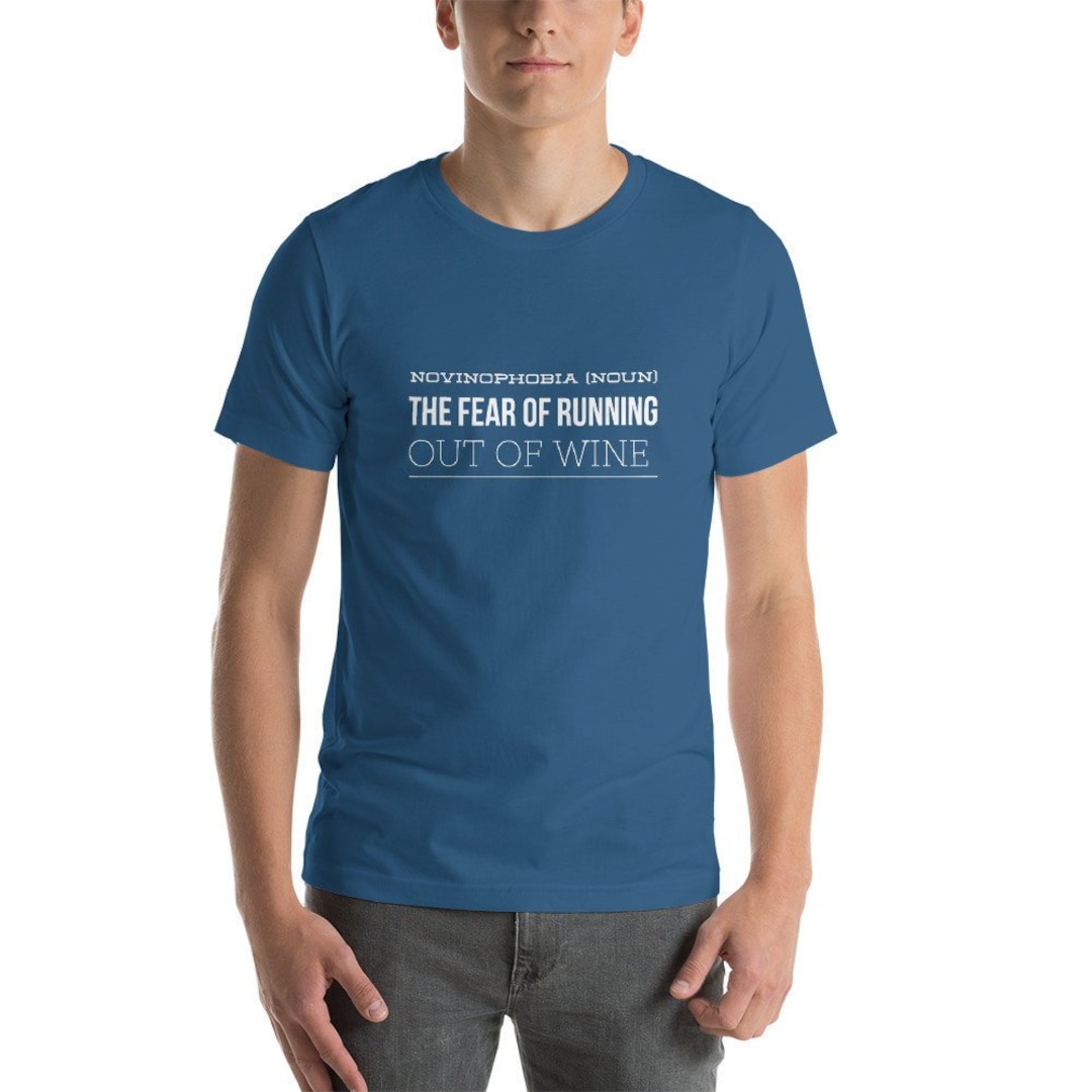 Buy Novinophobia Adult Unisex T-shirt for People Who Really Love Wine  Online in India