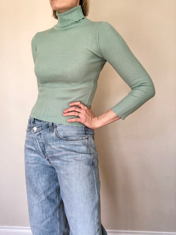 mint turtleneck