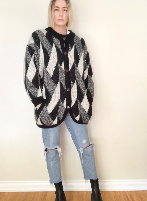 Vintage Franco Valeri Oversized Sweater Coat | Ove