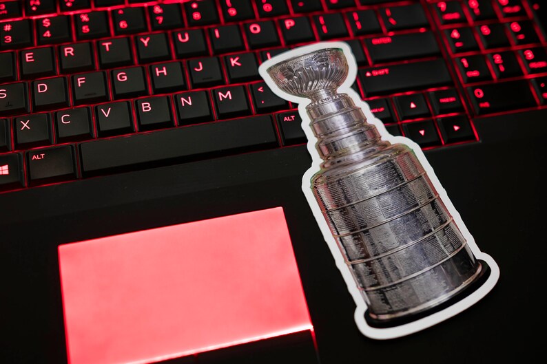 NHL Stanley Cup Trophy Sticker Etsy