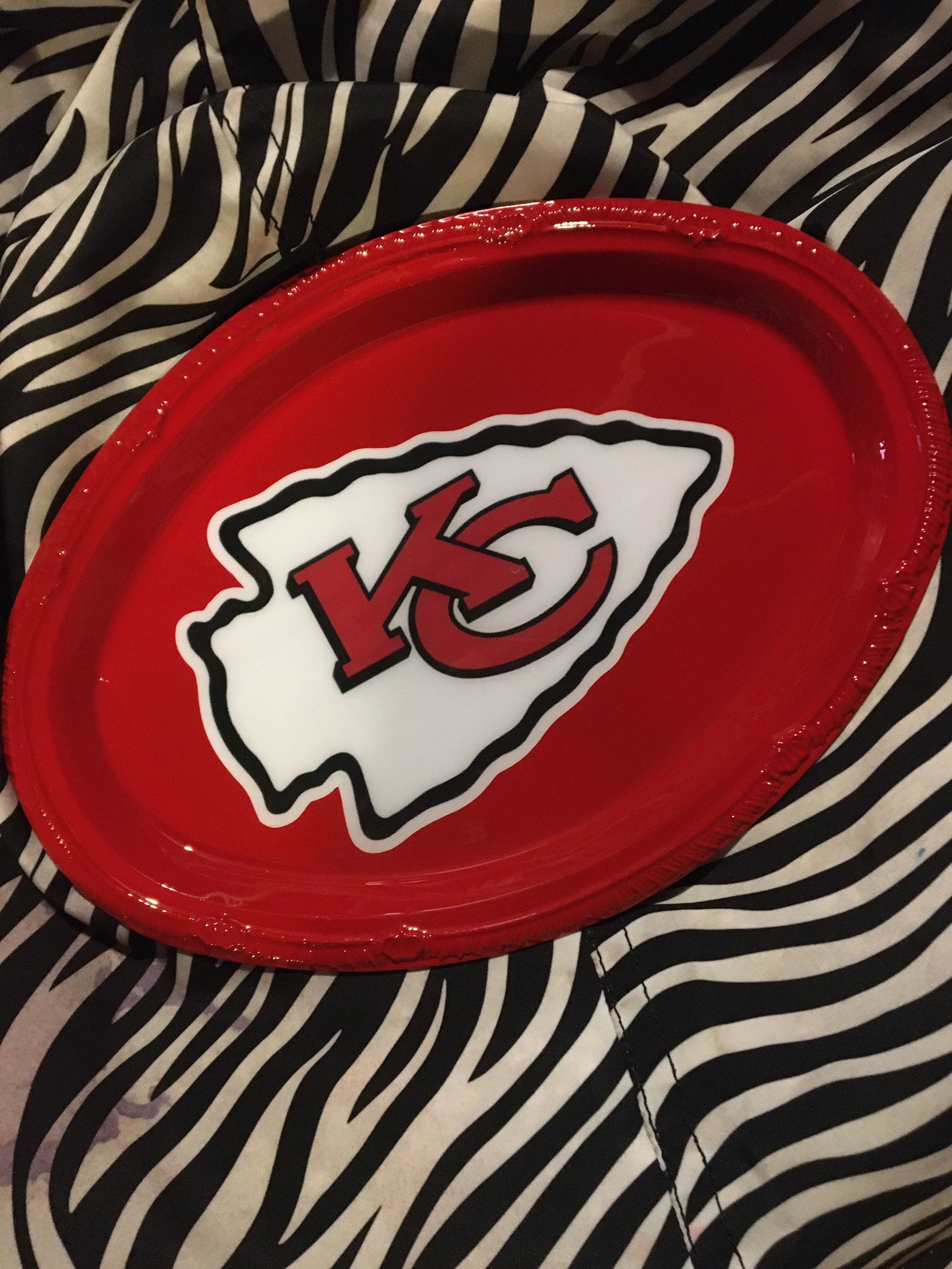 KC Chiefs 4pc Rolling Tray Set Etsy