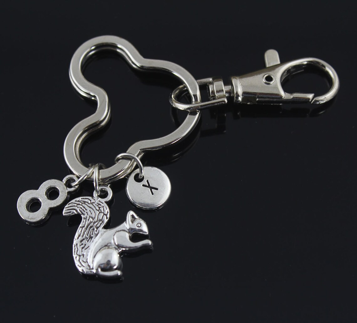 Squirrel Keyring Squirrel Gift Squirrel Keychain Gift for Etsy
