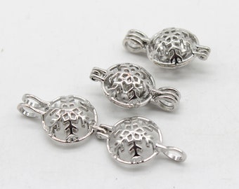 PH PandaHall Porte-perle En Argent Sterling 925 Pour Pendentif Cage à