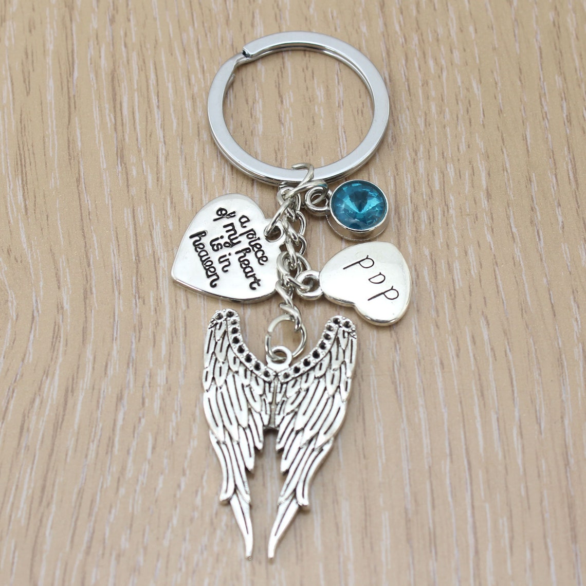 Dad Memorial Keychain A Piece of My Heart is in Heaven Loss Etsy