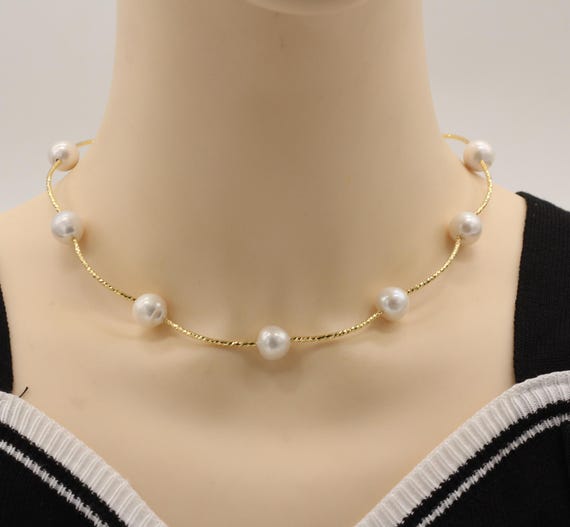 Collana Con Composizione Di Perle D’acqua Dolce Bianche - Gioielli Santori - Foto 7