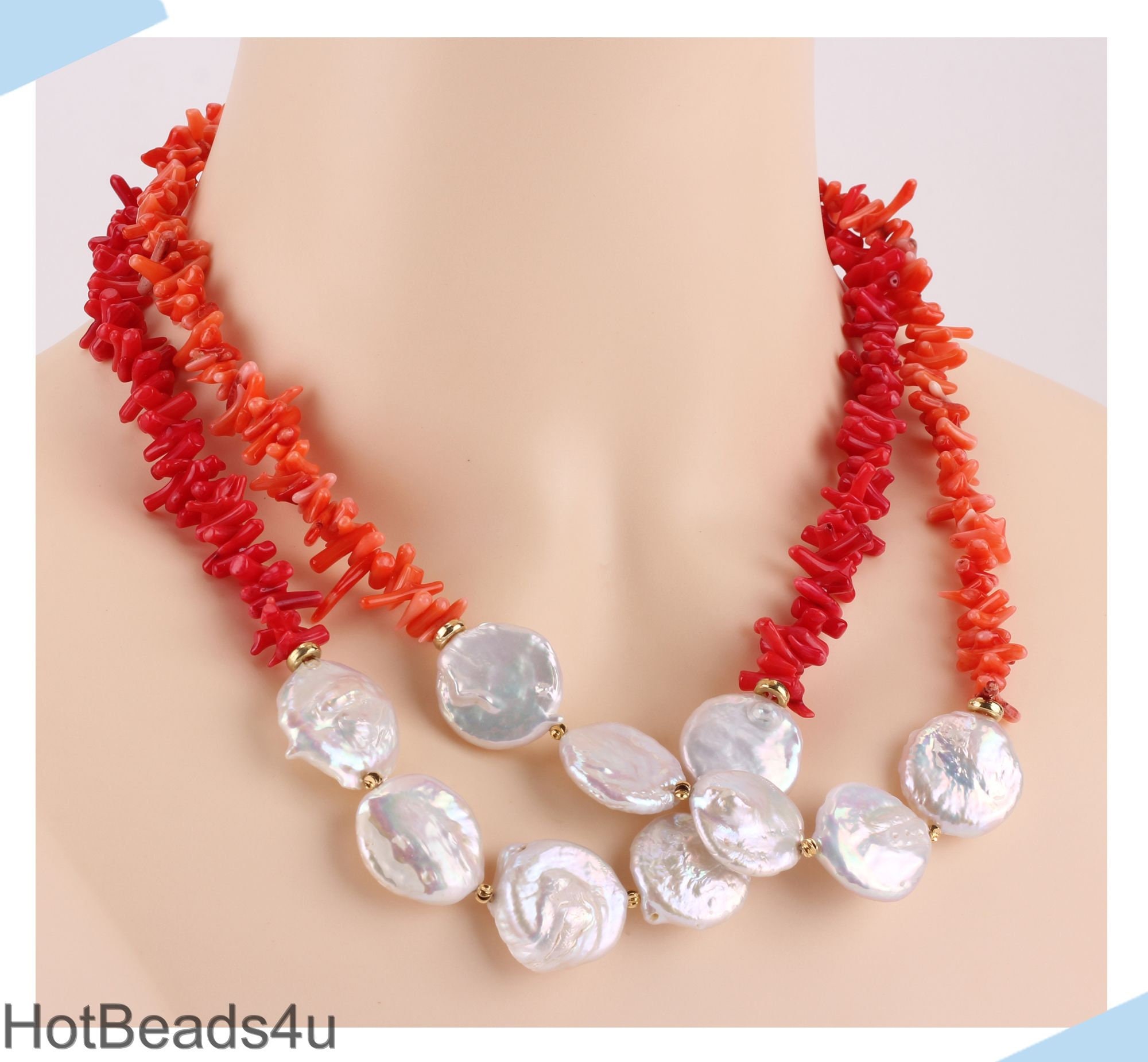 coral coin necklace original 珊瑚ネックレス anza 珊瑚 ネックレス 赤 シルバー 約14g コーラル サンゴ