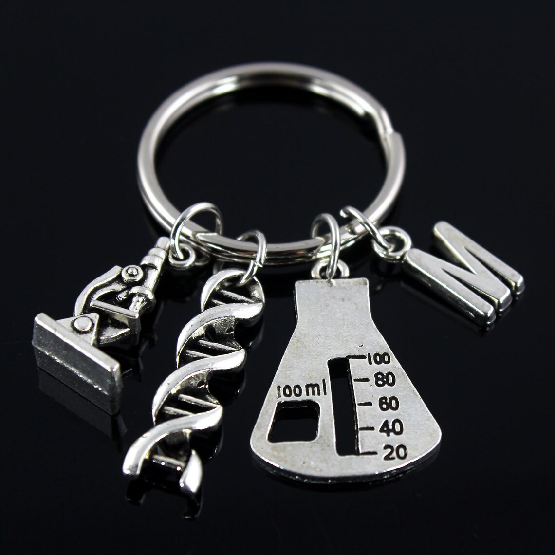 DNA Keychain Microscope Keychain Science Keychain DNA Etsy UK