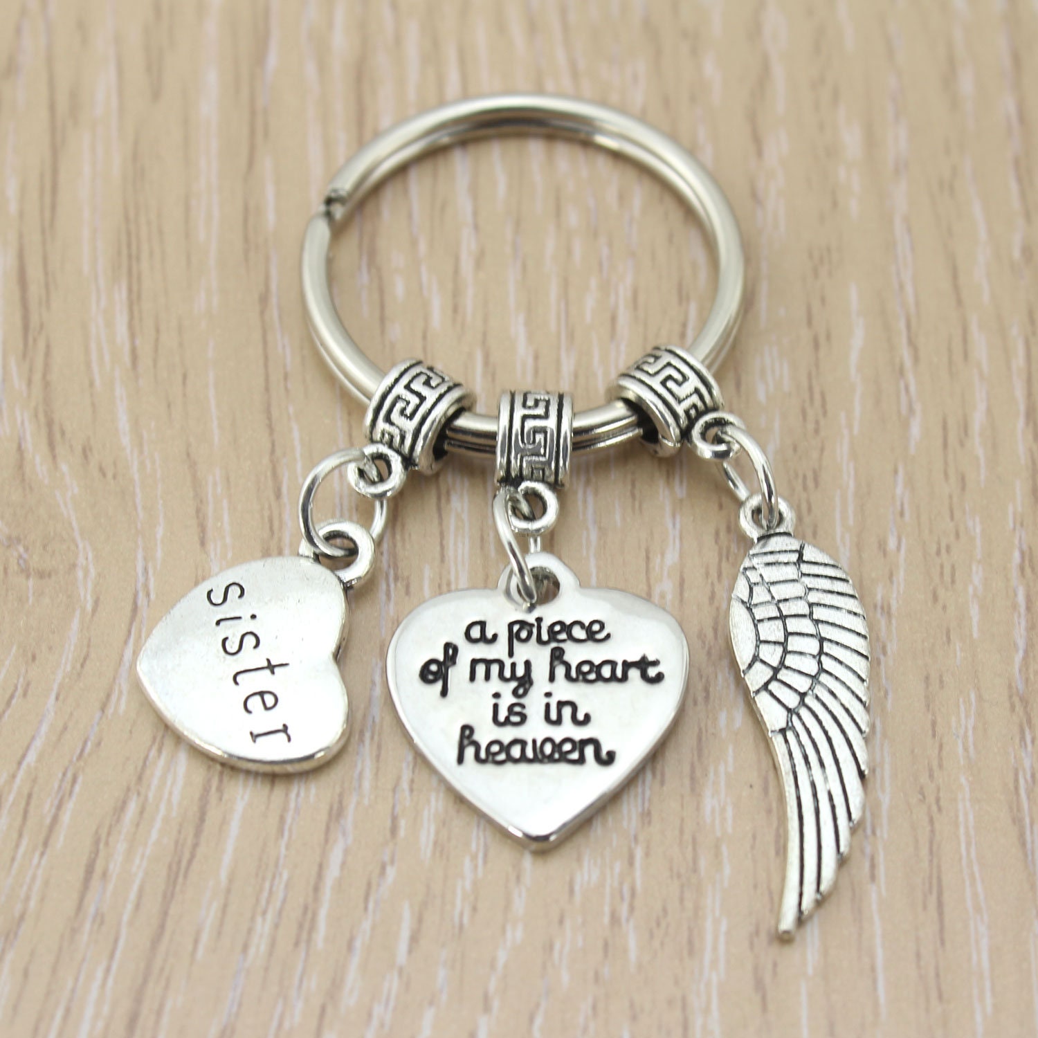 Personalized Memorial Keychain Sympathy Bereavement Gift A Etsy