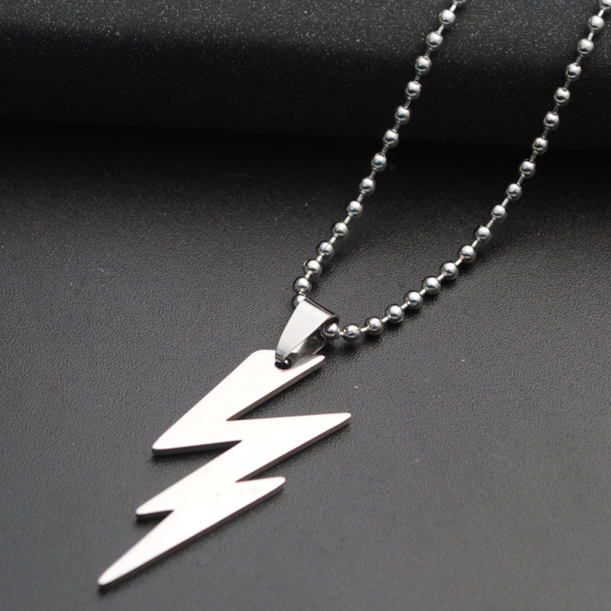 Stainless Steel Lightning Bolt Charms Thunderbolt Pendants Etsy