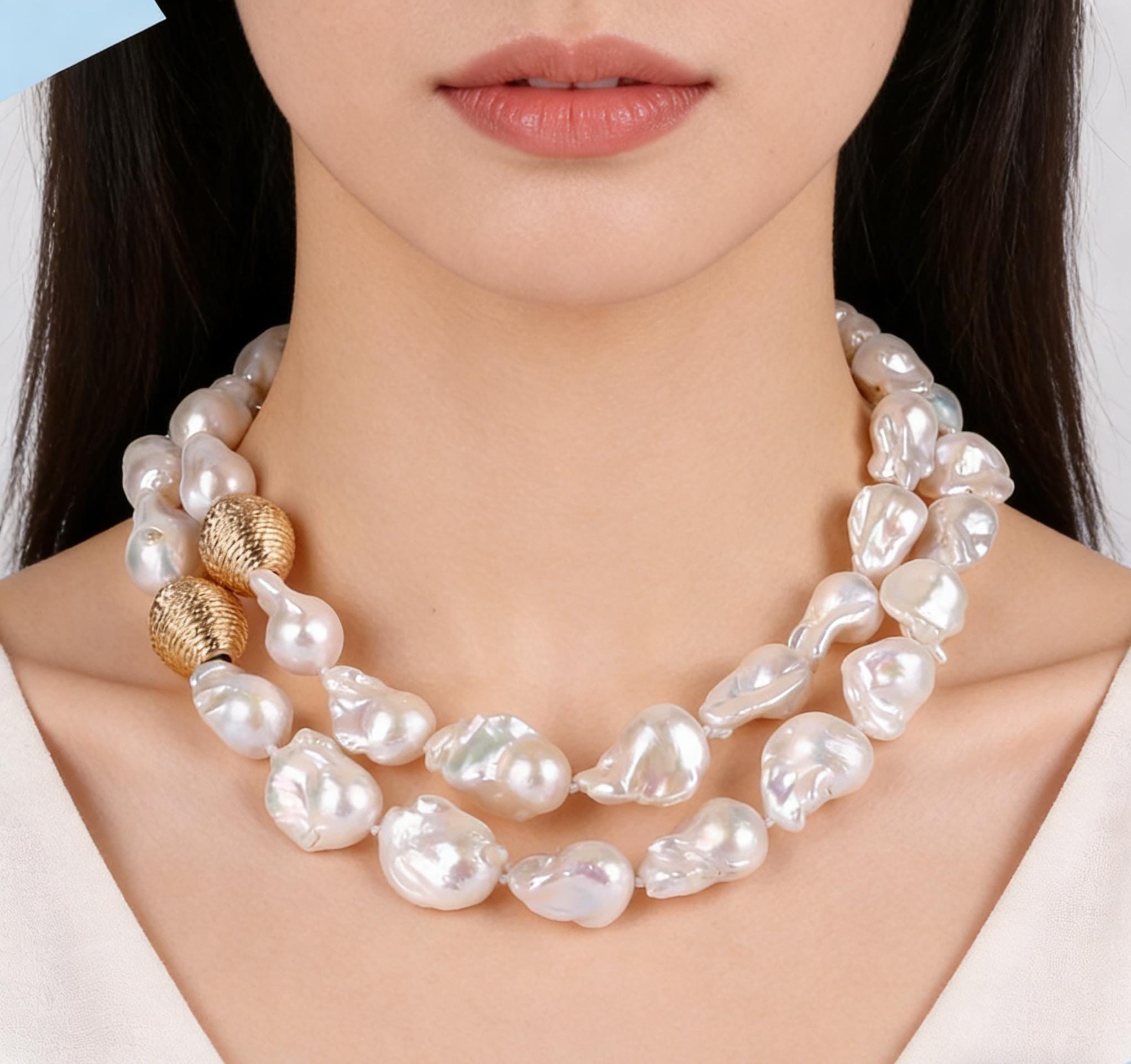 Collana di perle barocche Collana da donna con pendente