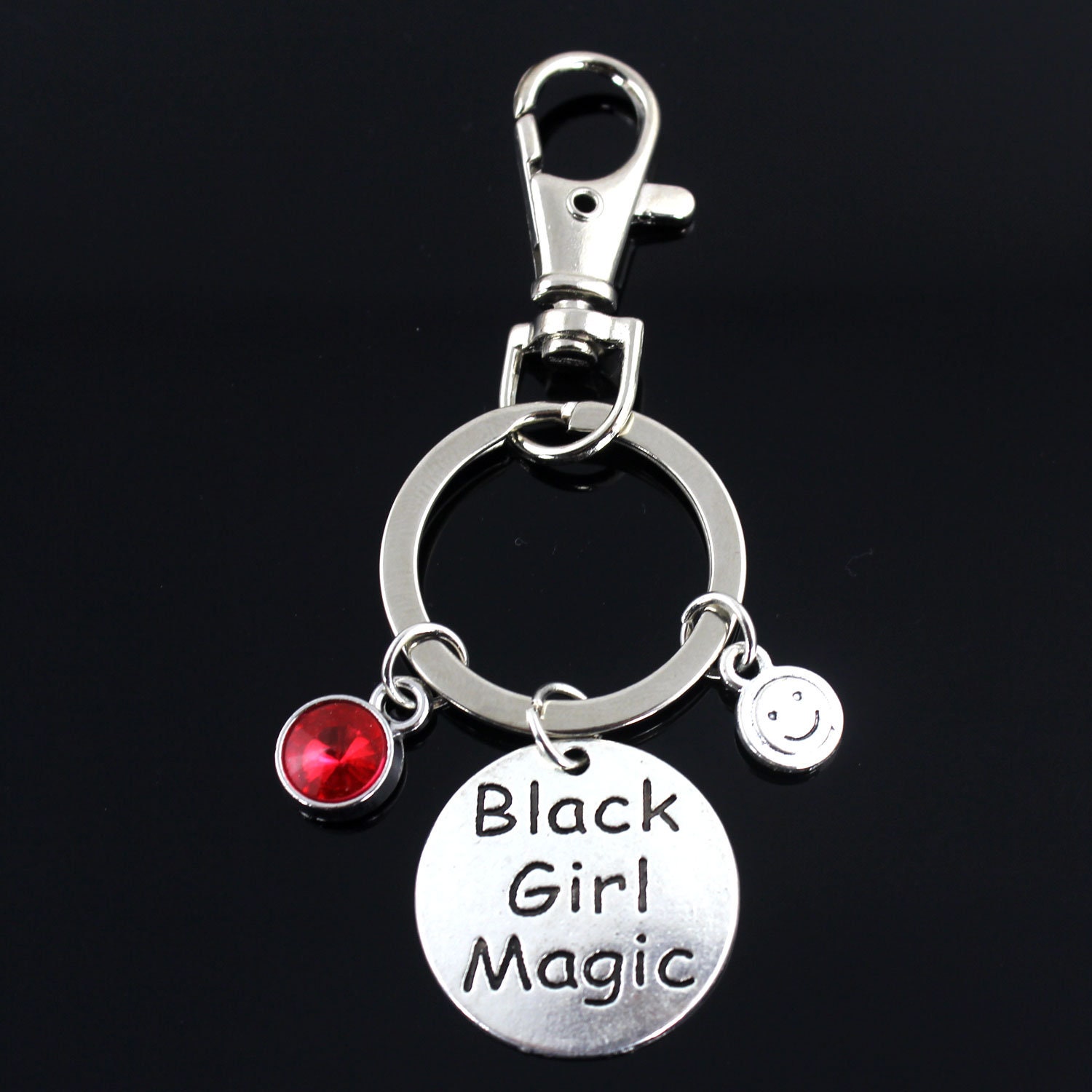 Black Girl Magic keychain charm key ring key charm black girl Etsy