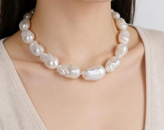 Set di gioielli con perle barocche: collana, bracciale e orecchini, regalo di nozze