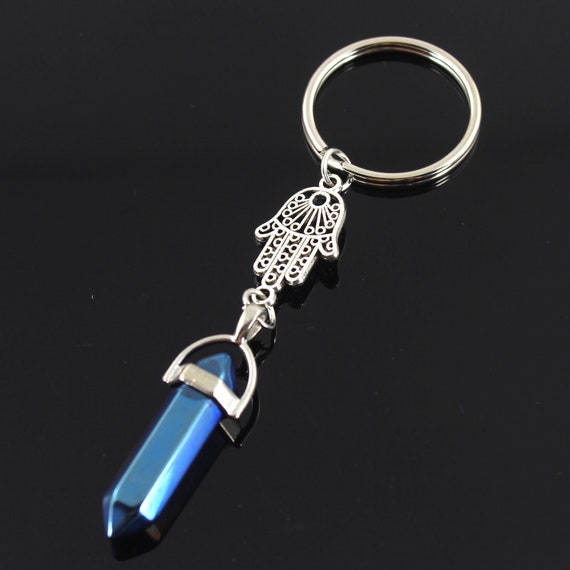 Kristall Anhanger Schlusselanhanger Kristall Etsy