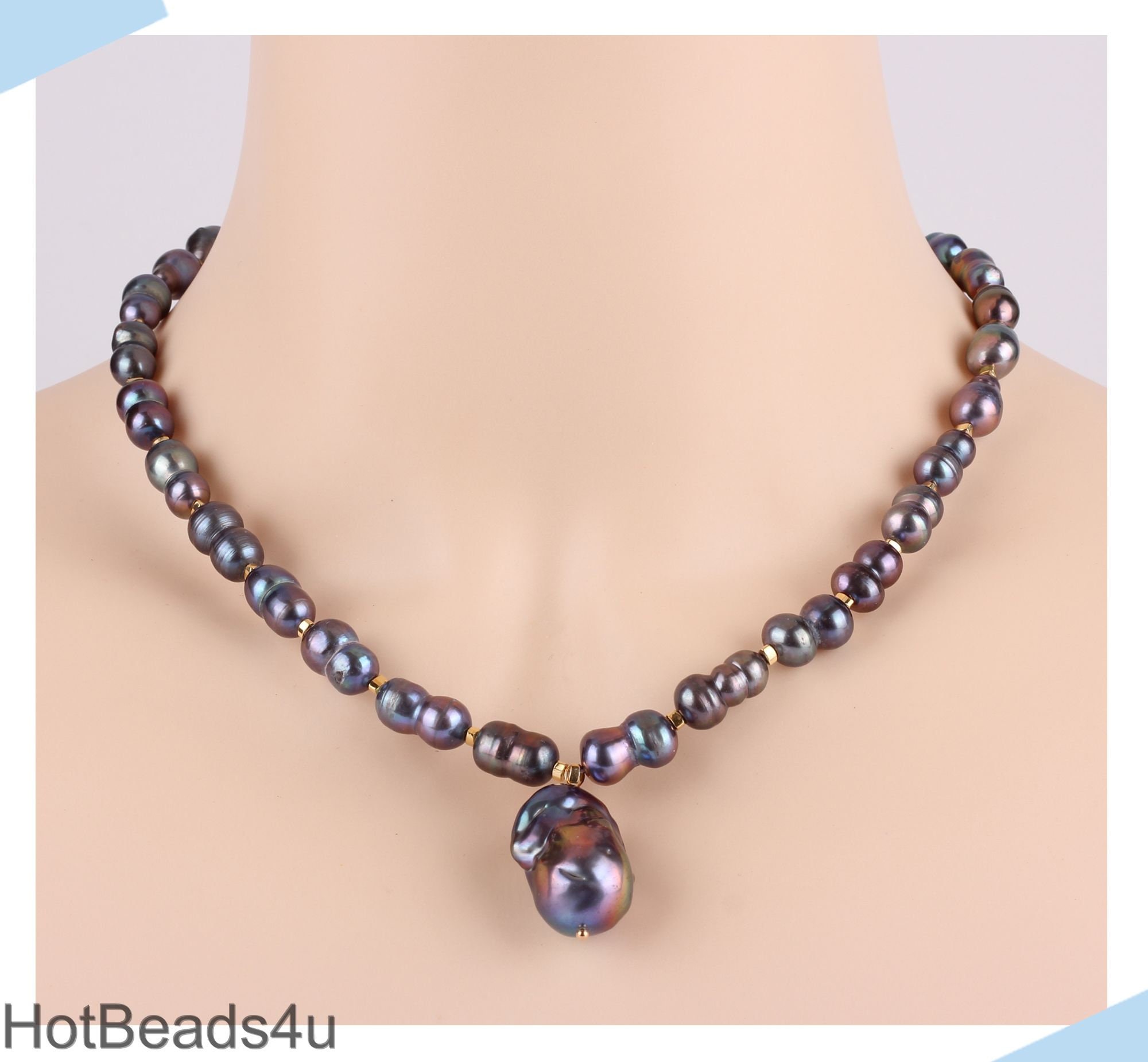 ☆関税込☆BLACKPURPLE★Yeriel Pearl Ball Cubic Necklace★ ☆関税込☆BLACKPURPLE☆Yeriel Pearl Ball Cubic Necklace☆