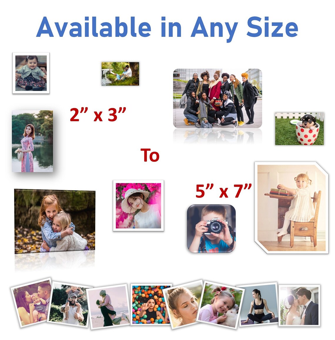 20pk Bulk Photo Personalized Fridge Custom Etsy
