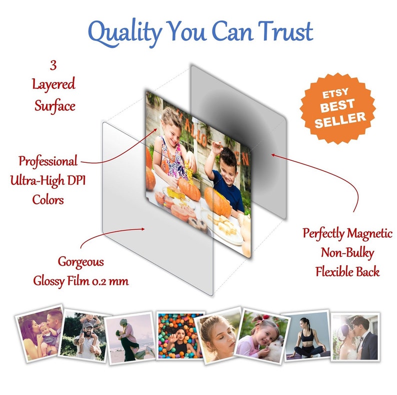 20pk Bulk Photo Personalized Fridge Custom Etsy