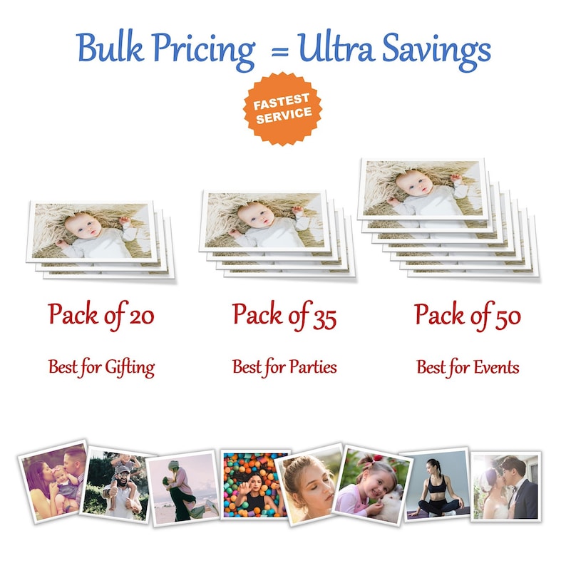 20pk Bulk Photo Personalized Fridge Custom Etsy