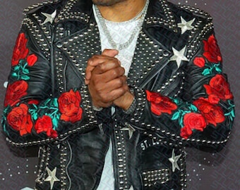 マルチスタッズゴシックスタイルのアウターウェア、ハンドメイド