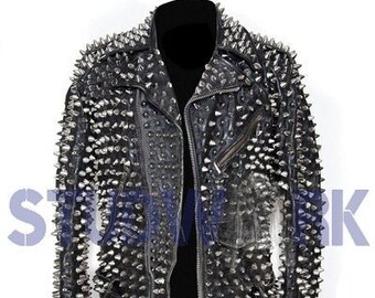 biker jacket with spikes