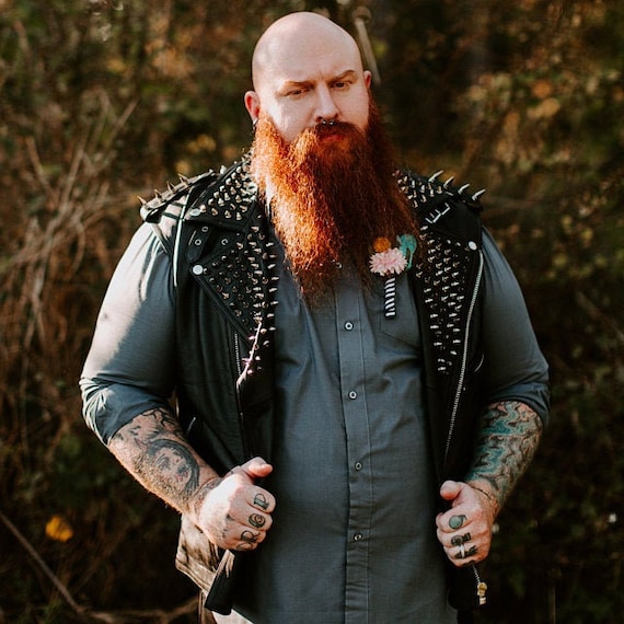 Men Leather Vest Steam Punk JACKET Rocker Hippie Style for Men Leather Vest Steam Punk JACKET Rocker Hippie Style for