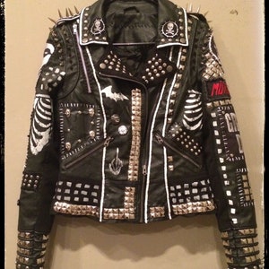 Gothic Personalized Jacket, Made to Order Bikers Patches Jacket ...