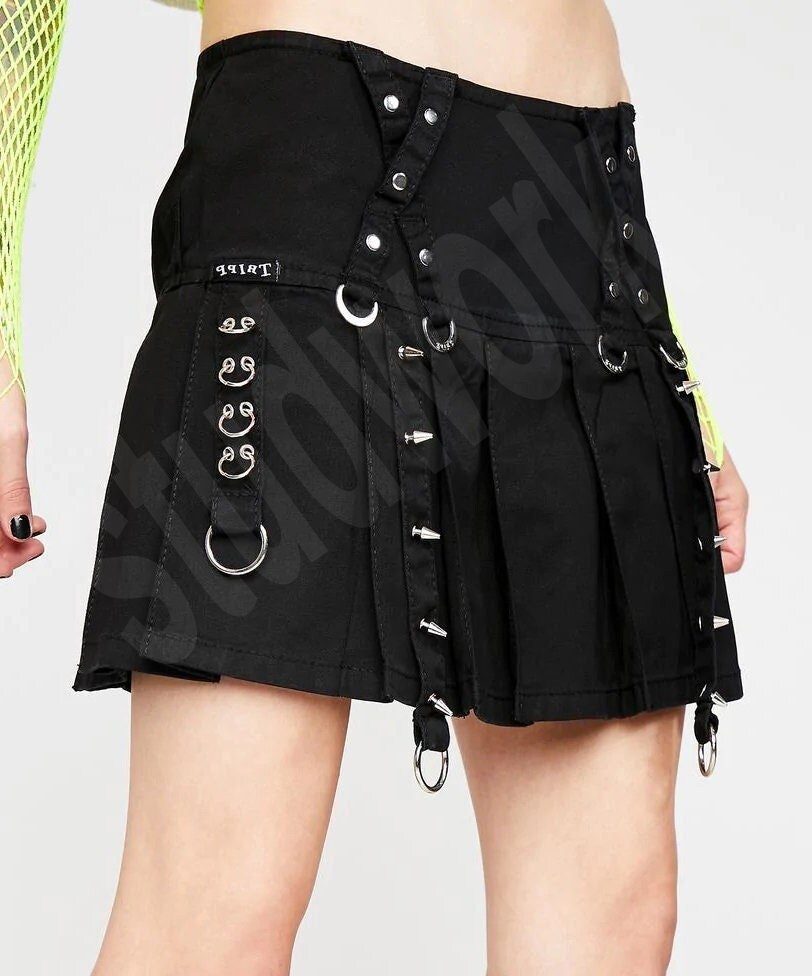 Green shop mini skirt 9mm