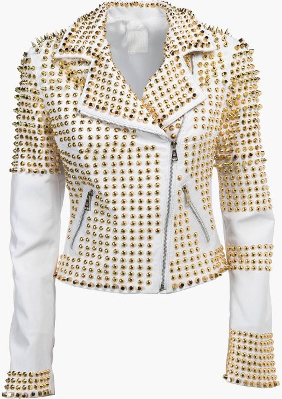 Gold studded jacket sale