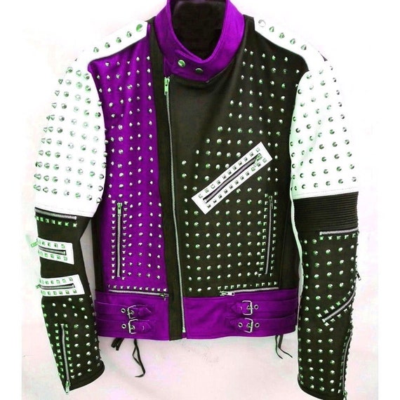 ジャケット・アウター argue MY CUSTOM MODS COAT(VEST SET) Punk Rock Cut-off Battle Vest, Vintage Black Leather Jacket