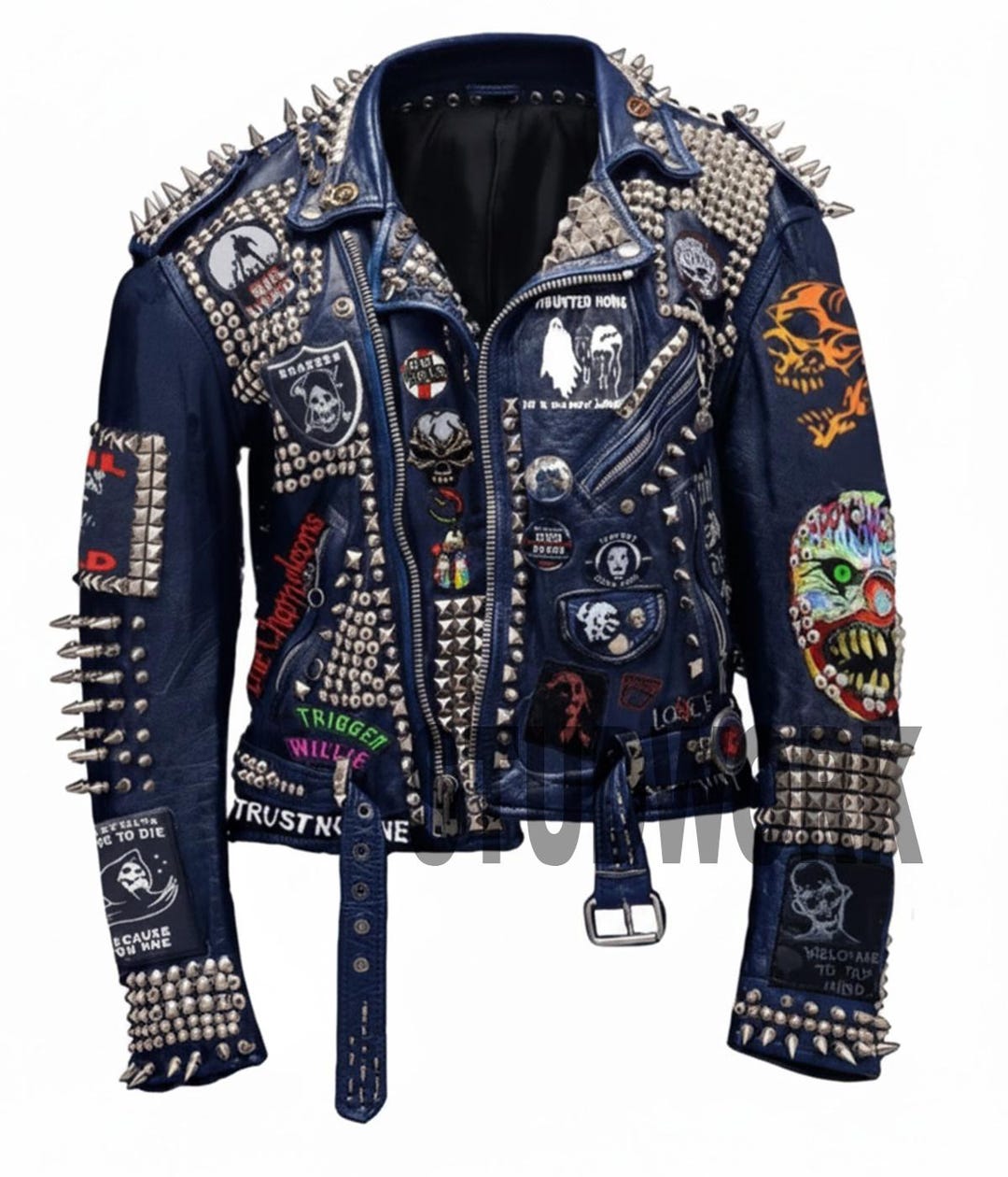 ジャケット・アウター opium darkwear punk studs riders jacket ジャケット・アウター opium darkwear punk studs riders jacket NM