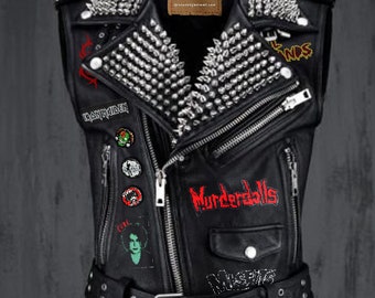 ジャケット・アウター st90's SAXONY punk vest 90's SAXONY punk vest