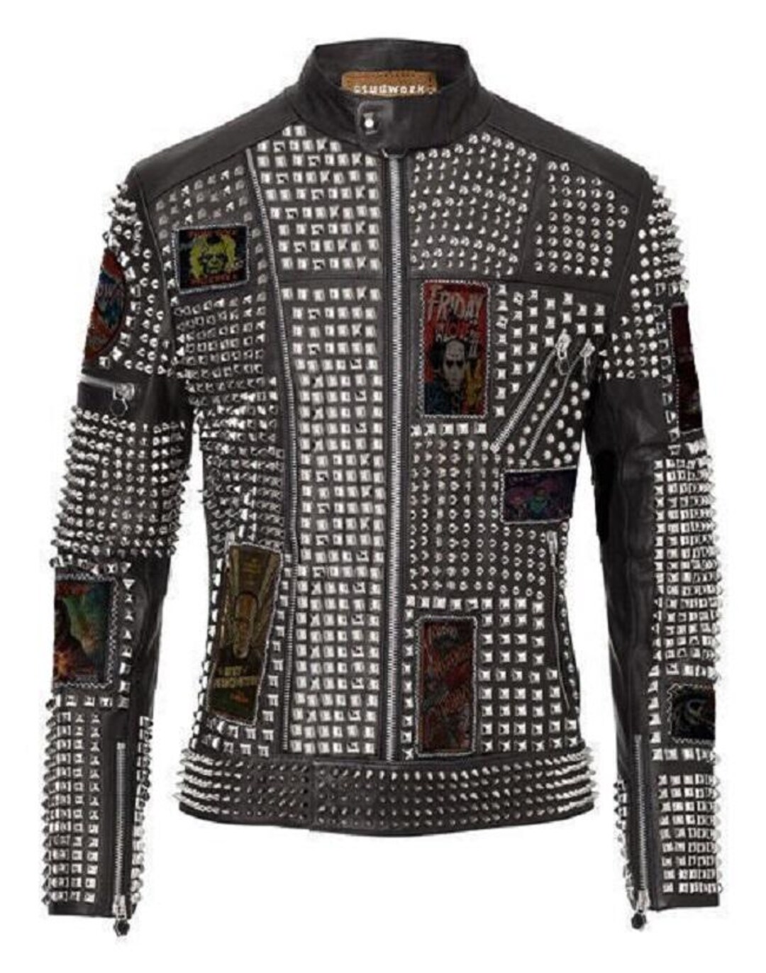 ミュージシャン STUDDED WORK JACKET b.b.Simon studded work jacket (supreme)