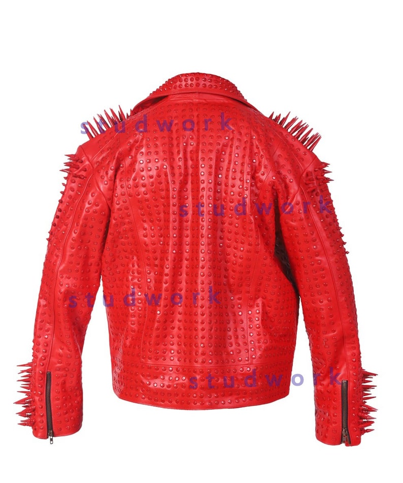 Handmade Heavy Metal Long Spike Studs Genuine Leather Etsy