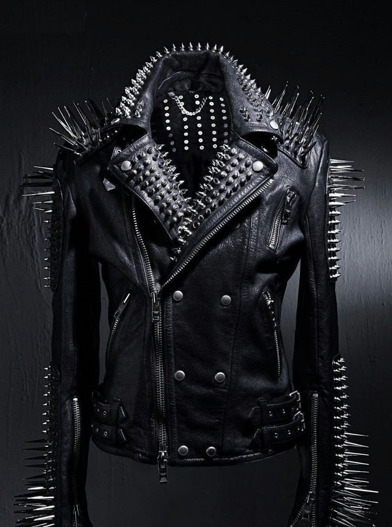 ジャケット・アウター Black Punk High Street Leather Jacket Black Punk High Street Leather Jacket