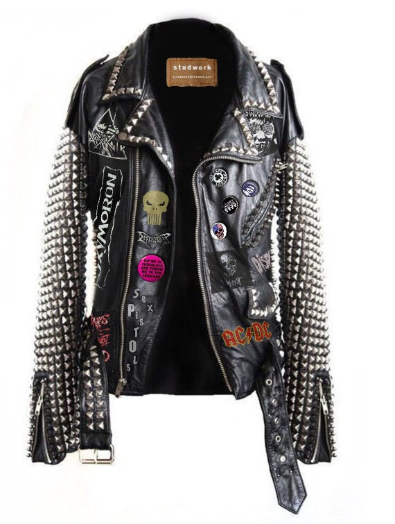 ジャケット・アウター vintage missme cross studs design jacket vintage missme cross studs design jacket