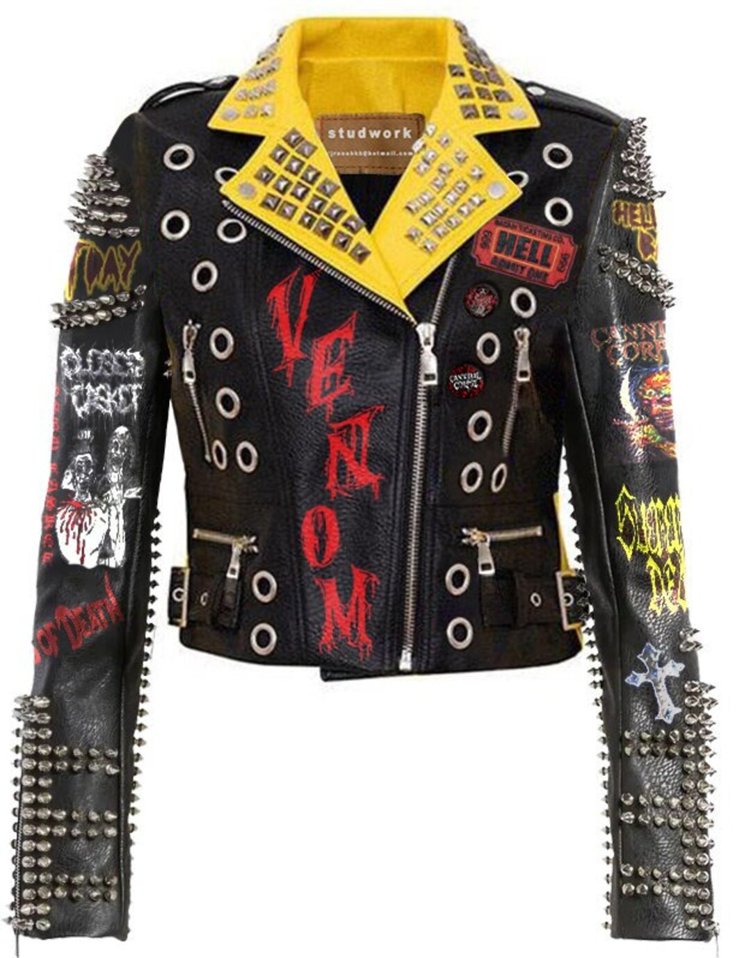 ミュージシャン STUDDED WORK JACKET Supreme b.b. Simon Studded Work Jacket (FW24) - $498