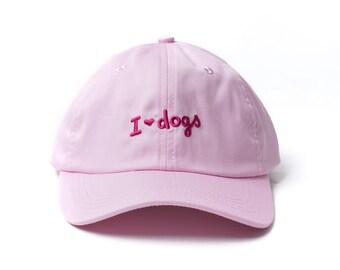 I Love Dogs in Pink - Cotton Cap