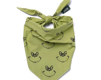 Grinch Dog Bandana