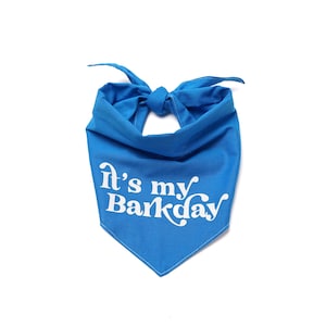 Barkday Blue Dog Bandana