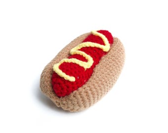 Hotdog - Gehaakt hondenspeeltje