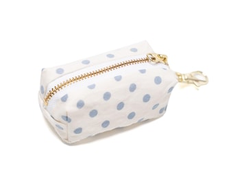 Porta sacchetti per escrementi di cane - Polka Dot Blue