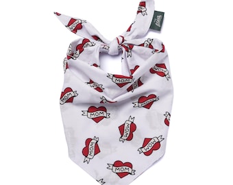 Love Mom Dog Bandana