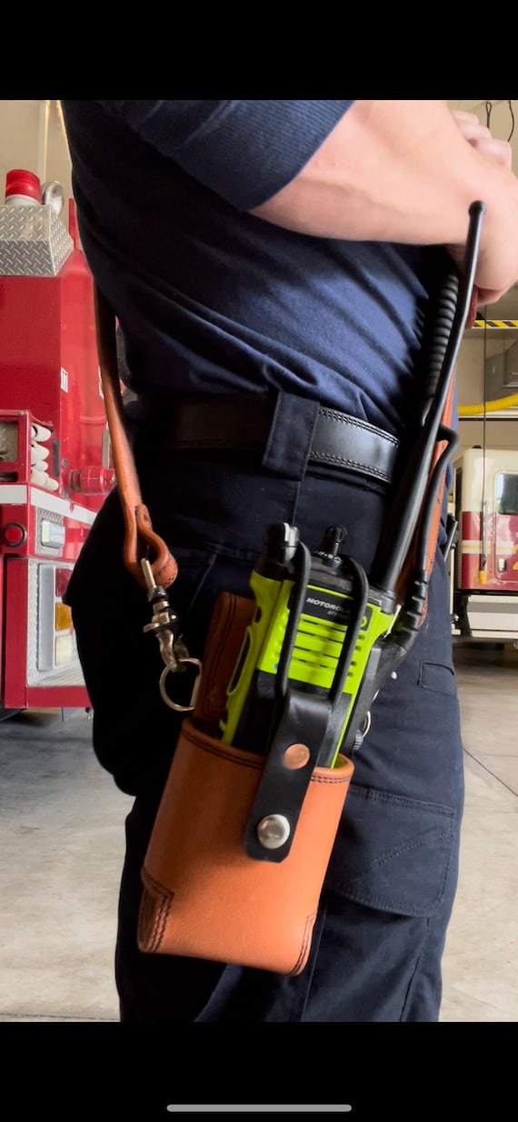 Leather Radio Holder Etsy