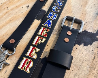 Firefighter Custom Radio Strap Belt Set