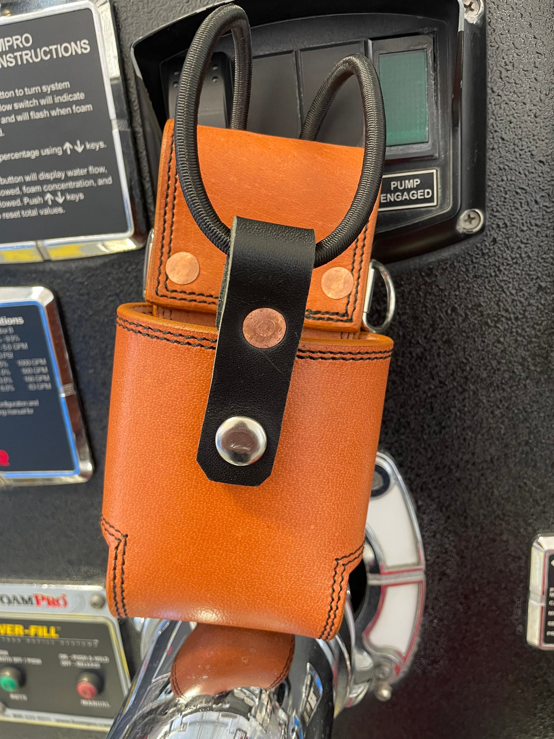 Leather Radio Holder Etsy